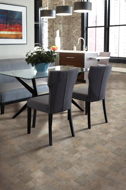 Fieldcrest in Cobblestone          Vinyl Sheet Goods