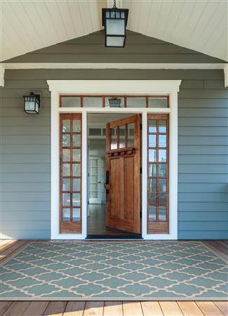 Monaco - Ocean Port - Turquoise/Sand