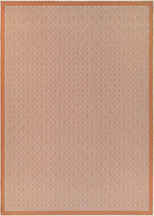 Monaco - Sea Pier - Sand/Salmon in Sand/Salmon Area Rugs