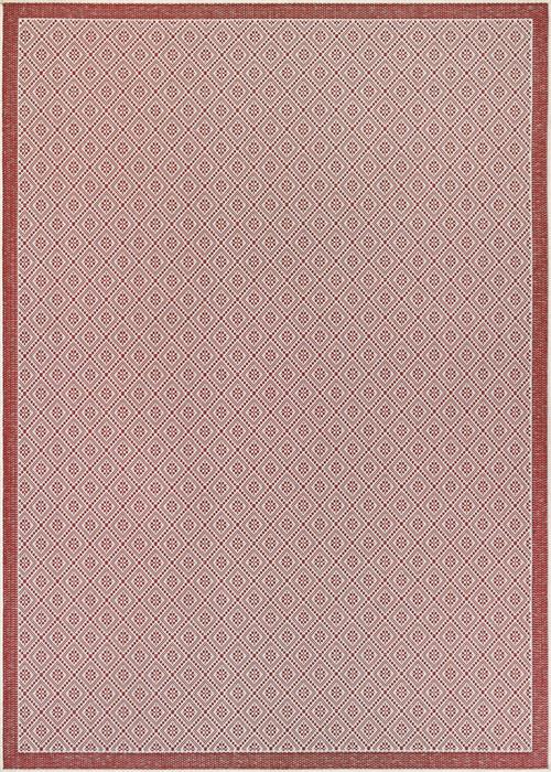 Monaco - Sea Pier - Sand/Maroon in Sand/Maroon Area Rugs
