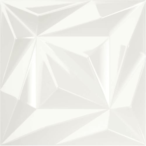 Esenzia in White - 6x6 Deco Tile