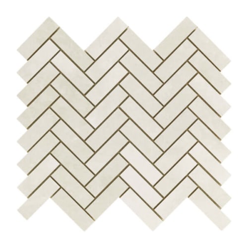 Salt Stone in Ice - Herringbone Tile