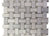 Basket Weave in Trenza White Carrara  Black Dot