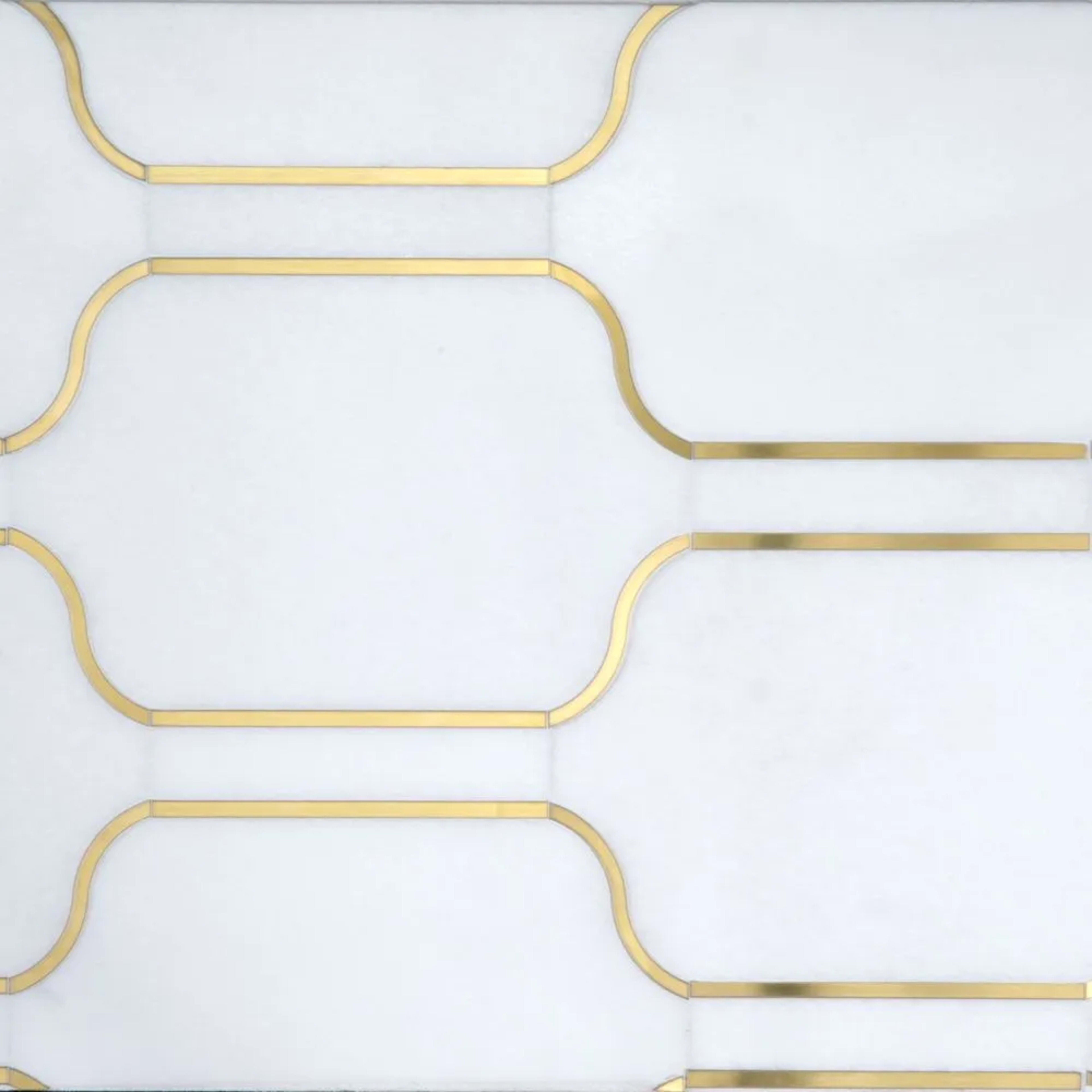 Allure Mosaic in White Natural Stone