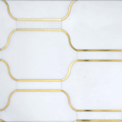 Allure Mosaic in White Natural Stone