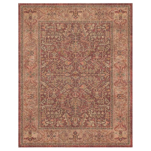 Athi River Red in Red 8'X10' Area Rugs