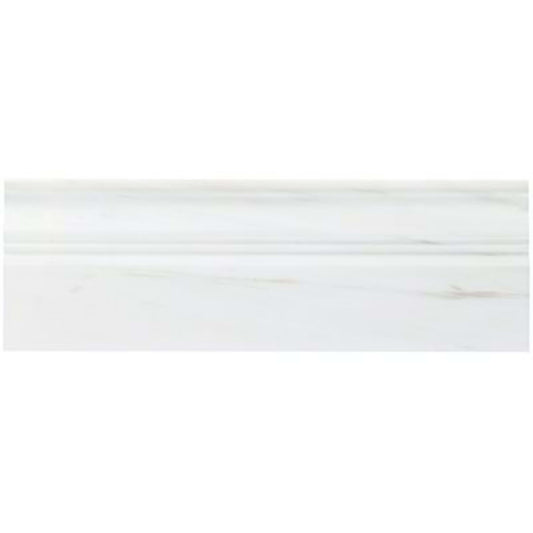 Bianco Dolomite in Premium Base Molding Polished 4x12 Natural Stone