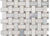 Basket Weave in Trenza White Carrara  Black Dot