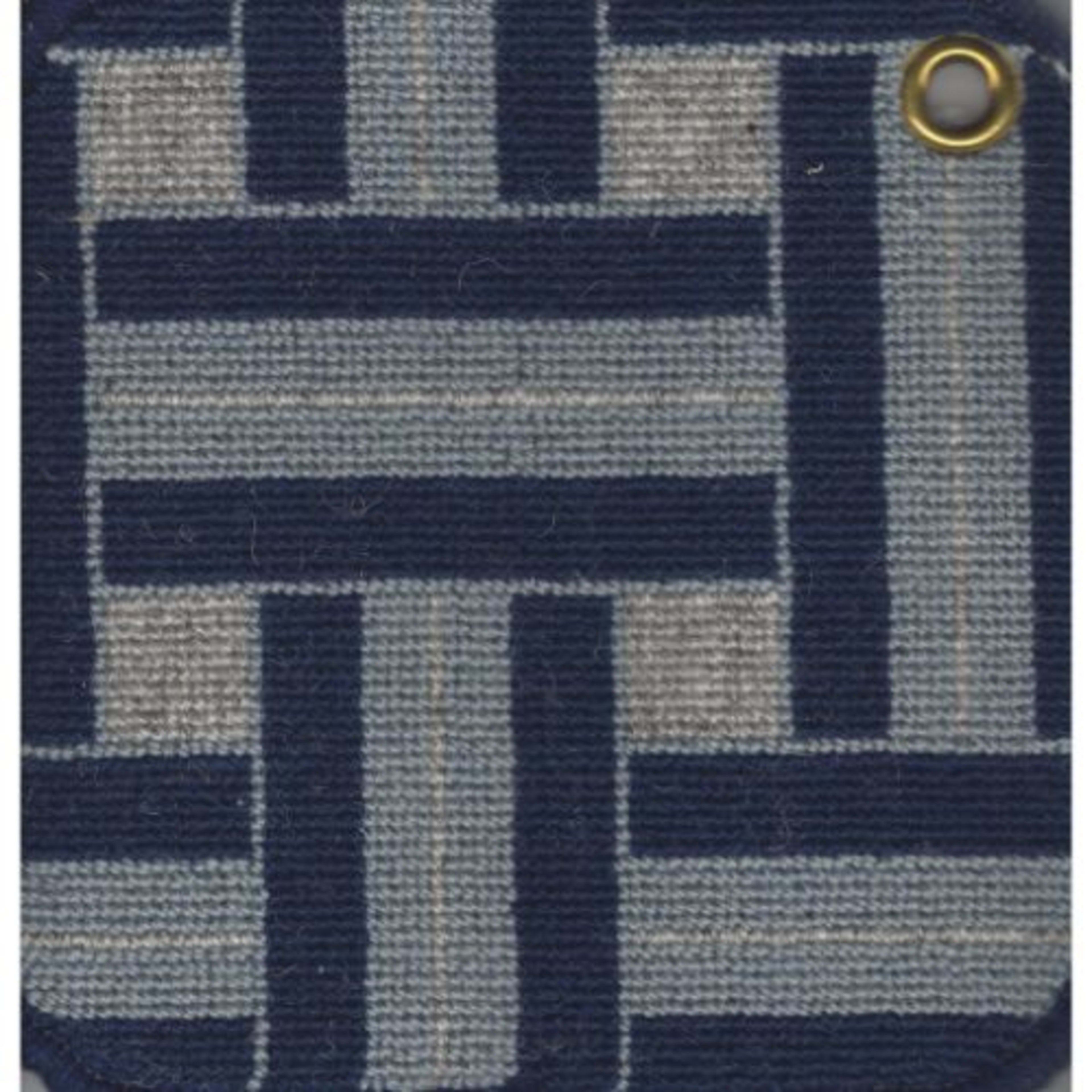 Wiltonian Collection - Basketweave in Grey Blues    Carpet