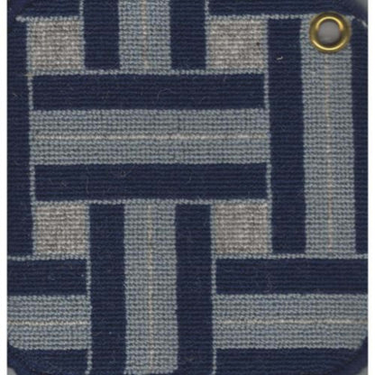 Wiltonian Collection - Basketweave in Grey Blues    Carpet