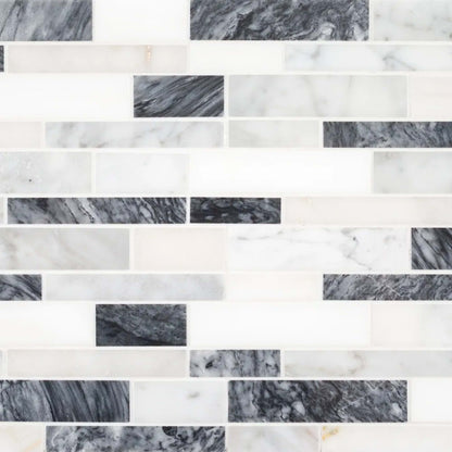 Bermuda Mosaic in White Natural Stone