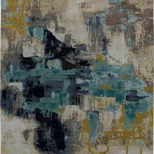 Beguiled Blue in Blue 6'X9' Area Rugs