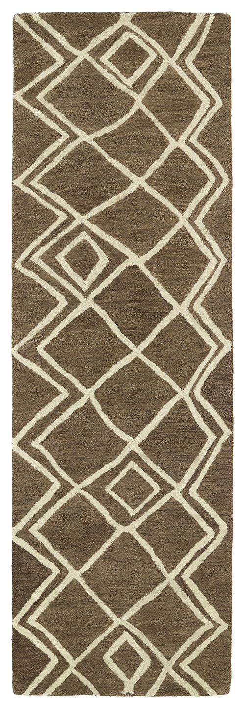 Casablanca Collection-CAS04-Brown in Brown Area Rugs