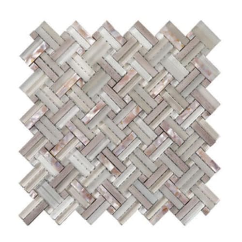 Captiva in Sand/Natural _ Basketweave Tile
