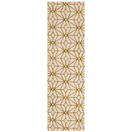 Celeste Brushed Gold in Brushed Gold 2'4"x7'10" Area Rugs