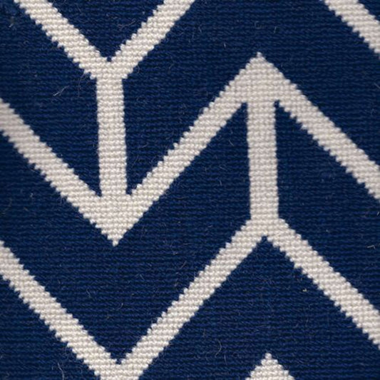Wiltonian Collection - Chevrons in Navy/White     Carpet