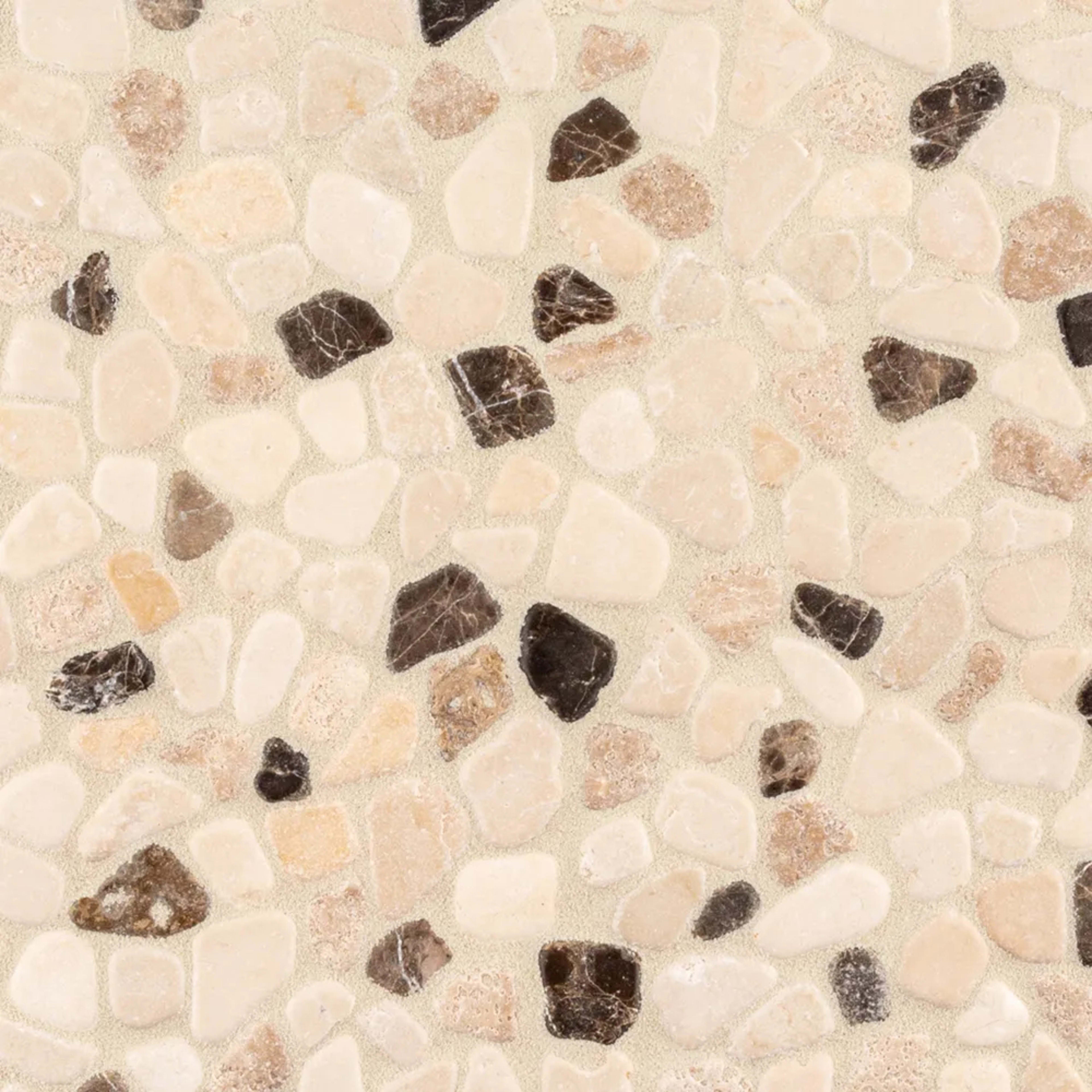 Coco Canvas Mosaic in Brown Natural Stone