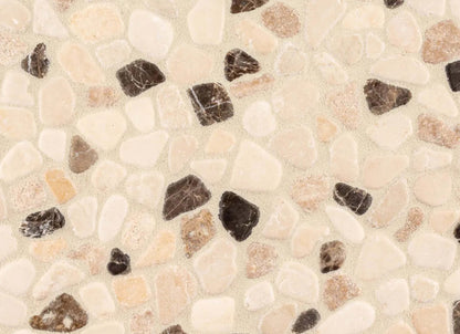 Coco Canvas Mosaic in Brown