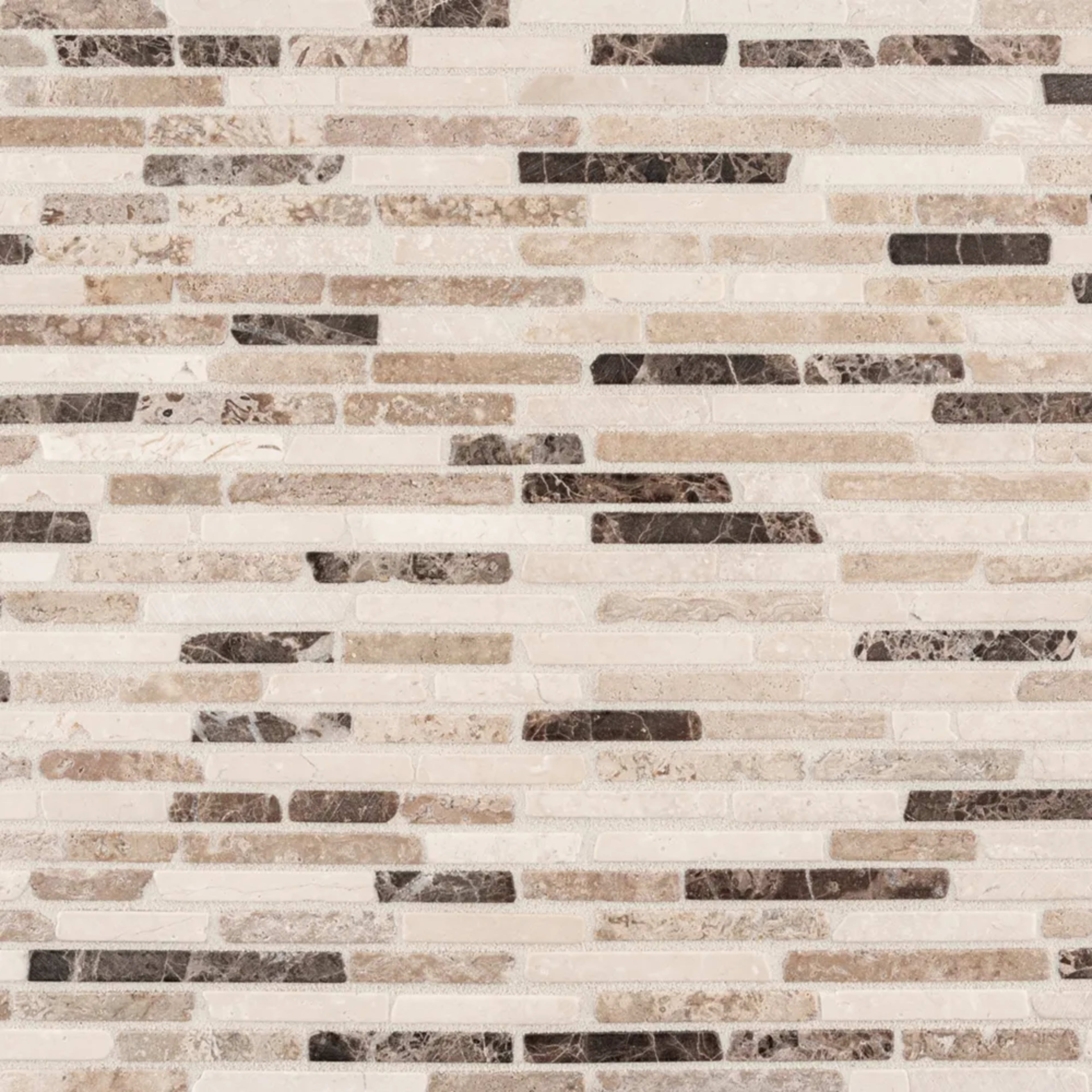 Cream Ribbon Mosaic in Beige/Cream Natural Stone