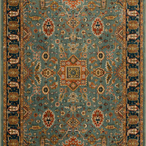 Deir Aquamarine in Aquamarine Area Rugs