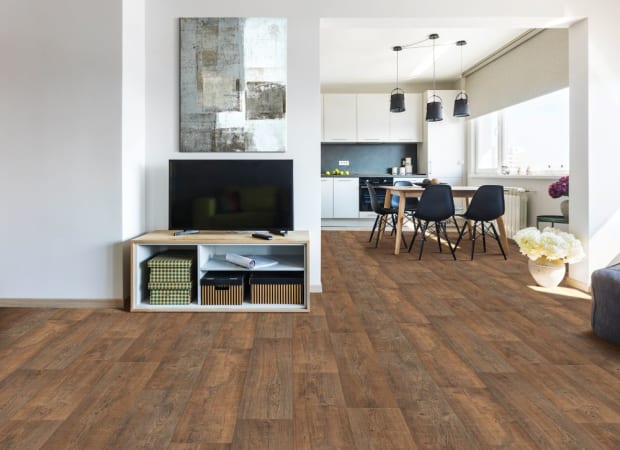 Hampton Heights in Umber Vinyl Sheet Goods