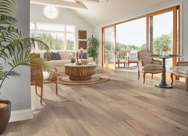 Nature's Canvas White Oak Engineered in Artful Beige 9.07" Hardwood