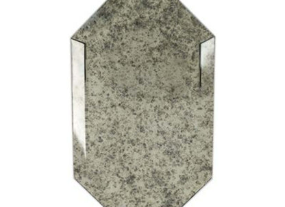 Elongated Beveled Hexagon in Hexagon Calacatta