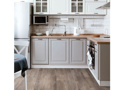 Wynn Point in Uber Umber Vinyl Sheet Goods