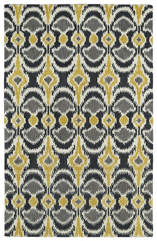 Global Inspirations Collection-GLB03-28-Yellow in Yellow Area Rugs