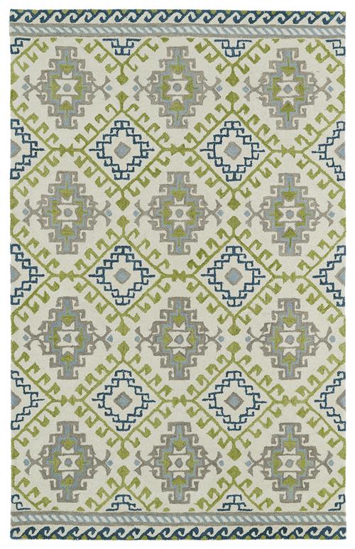 Global Inspirations Collection-GLB07-01-Ivory in Ivory Area Rugs