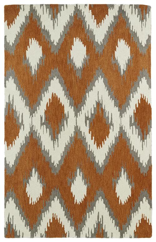 Global Inspirations Collection-GLB10-53-Paprika in Paprika Area Rugs