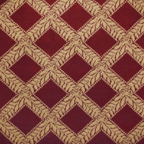 Garden Trellis in Red Satin Carpet