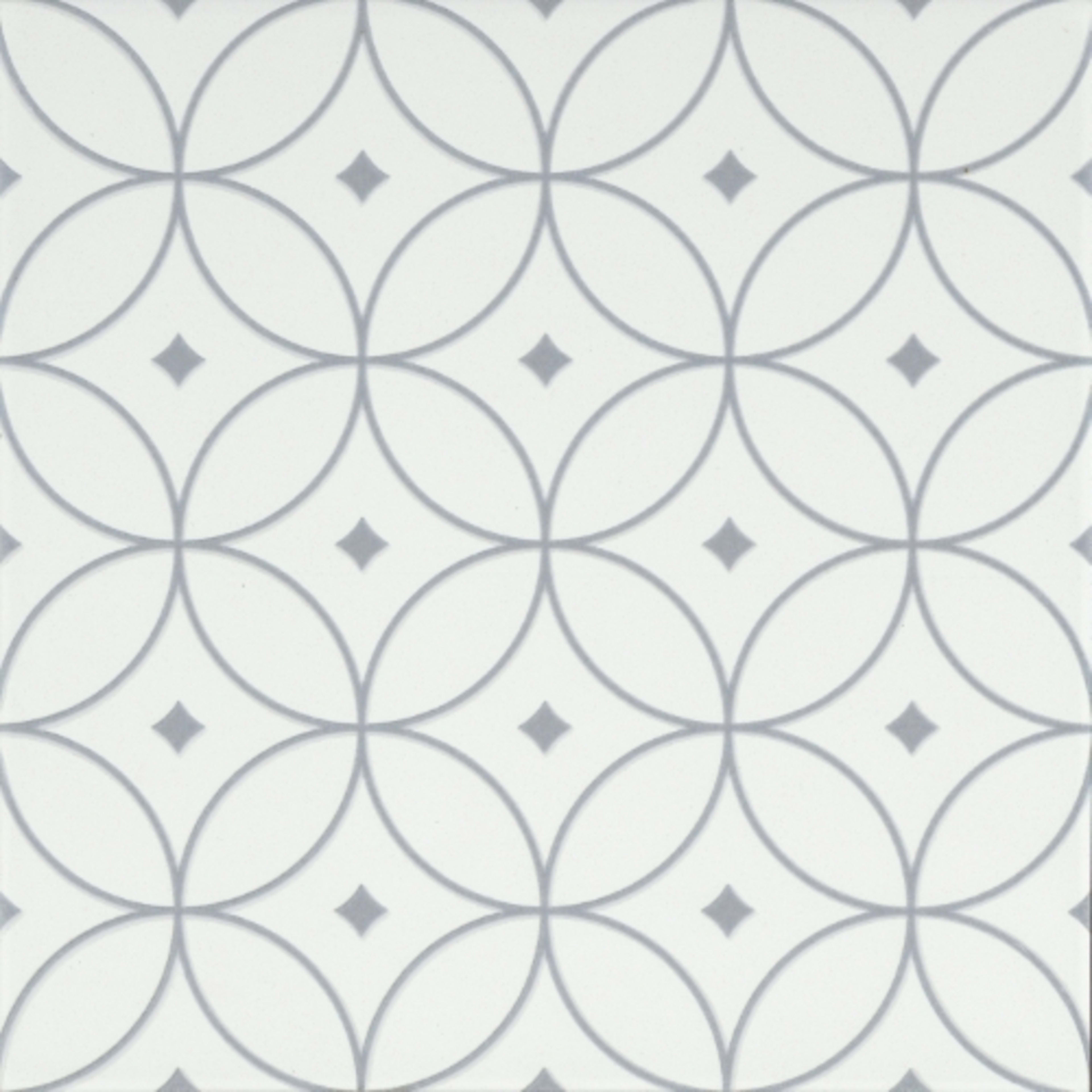 Geometry in Atom Gray 10" X 10" Tile