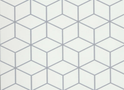 Geometry in Atom Gray 10" X 10"