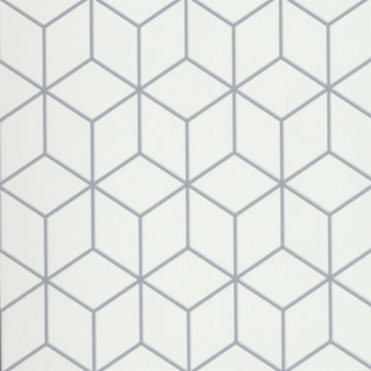 Geometry in Atom Gray 10" X 10"