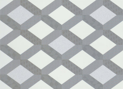 Geometry in Atom Gray 10" X 10"