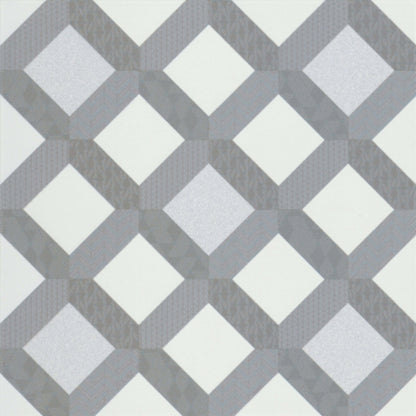 Geometry in Atom Gray 10" X 10"