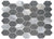 Glitz in Fame Hexagon 12" X 12" Mosaic Mesh