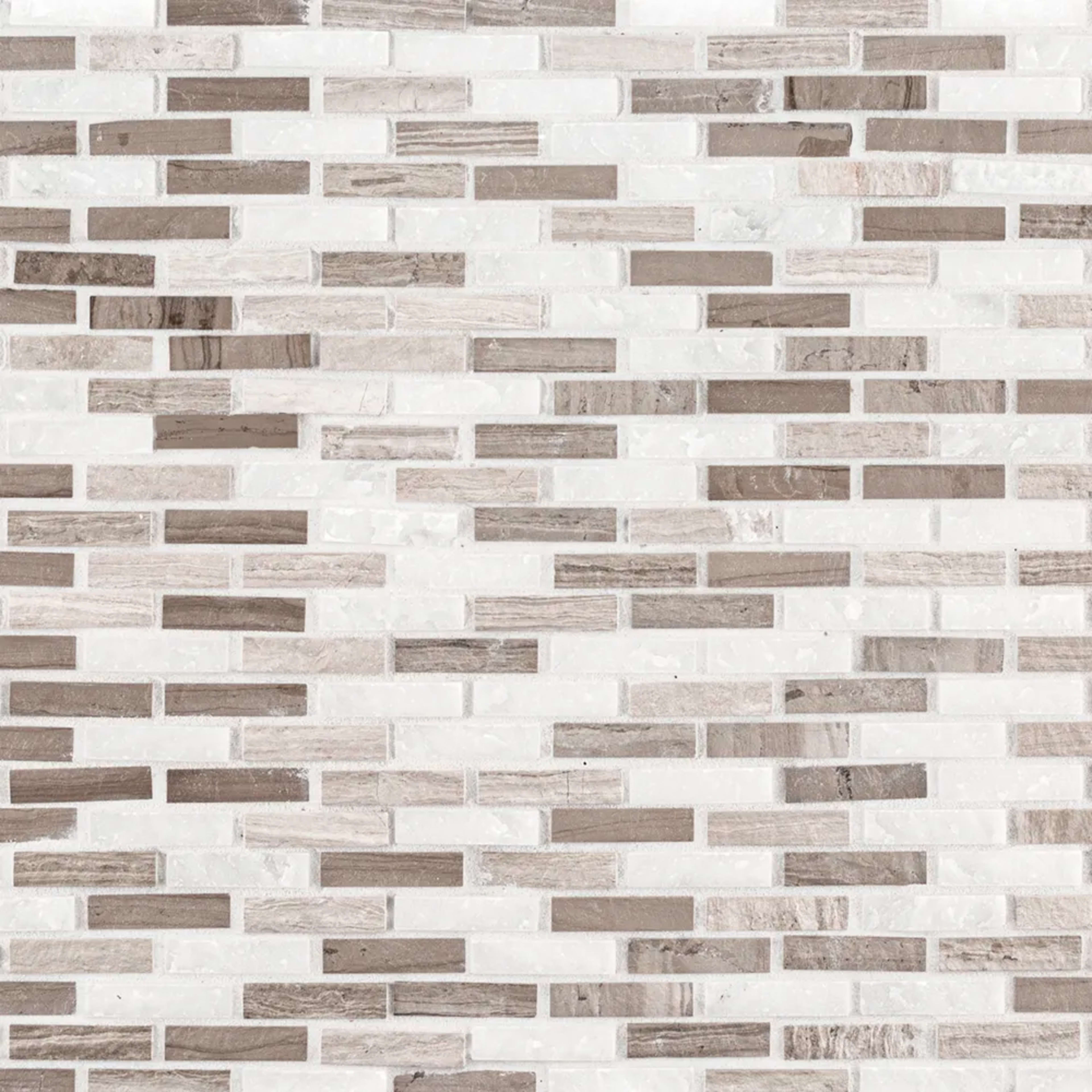 Graceful Cliffs Mosaic in Grey Natural Stone
