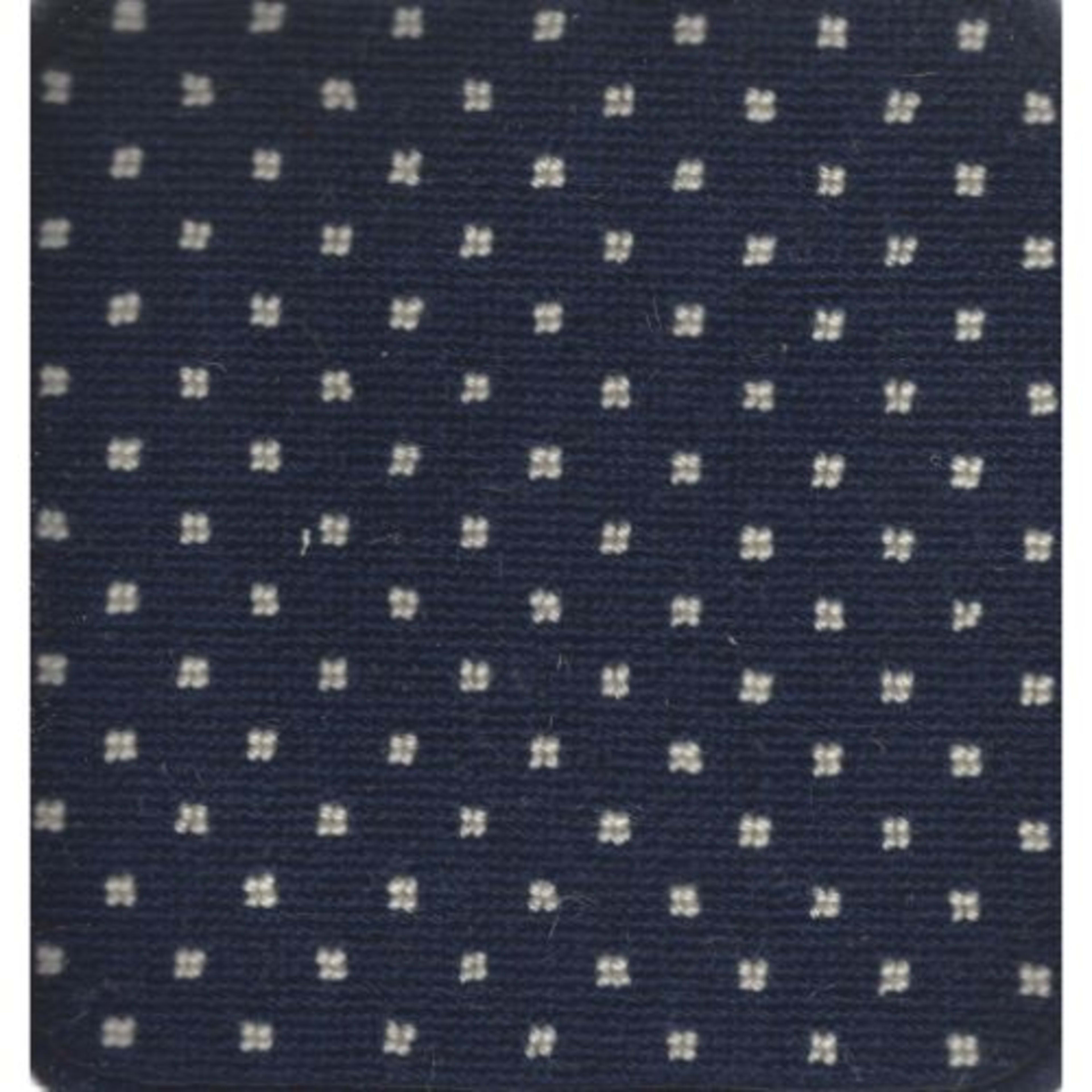 Wiltonian Collection - Hobnail in Ii Navy White   Carpet