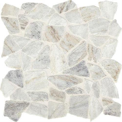 Predella in Lumen White Mosaic (Pebble) -  Tile