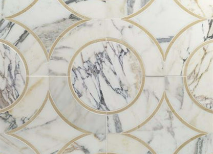 MJ Star in Calacutta With Crema Marfil Line  Calacutta Circle