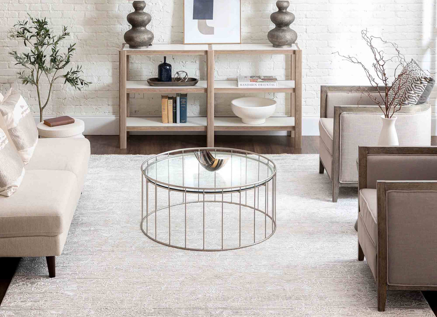 Mandawa Cream Dark Grey