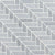 Mod Herringbone Mosaic in Bardiglio Natural Stone
