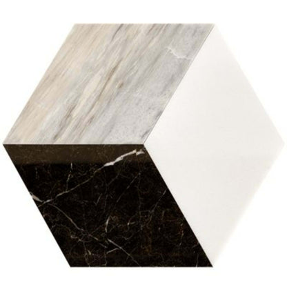 Pari in Nero Dark Green  Carrara Polished