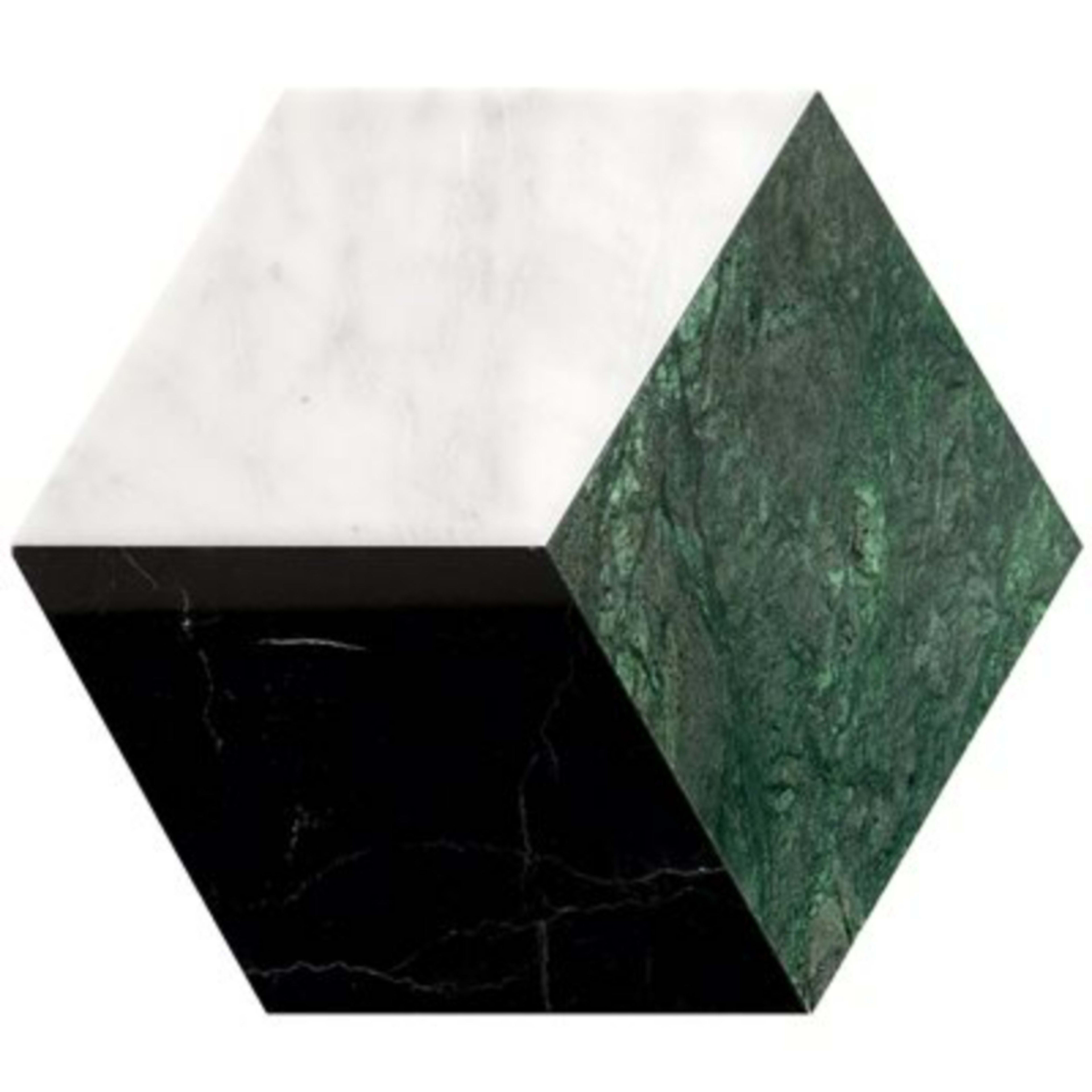 Pari in Nero Dark Green  Carrara Polished Natural Stone