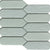 Picket in Silver 11" X 12" Mosaic Mesh Tile