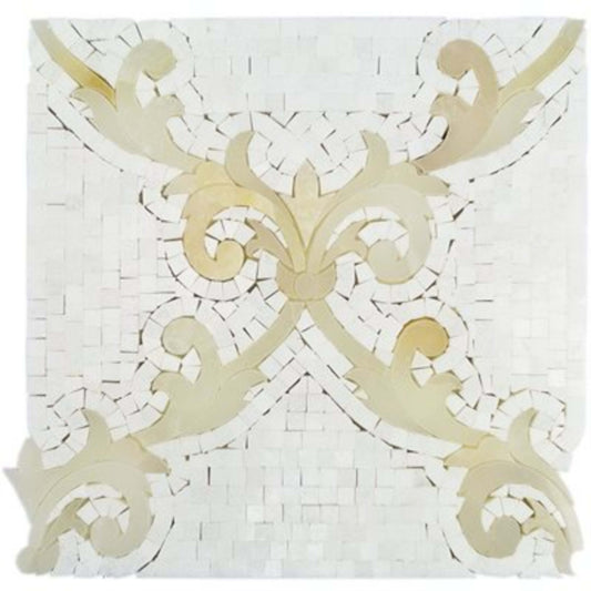 Regalia in White Thassos  White Onyx Natural Stone