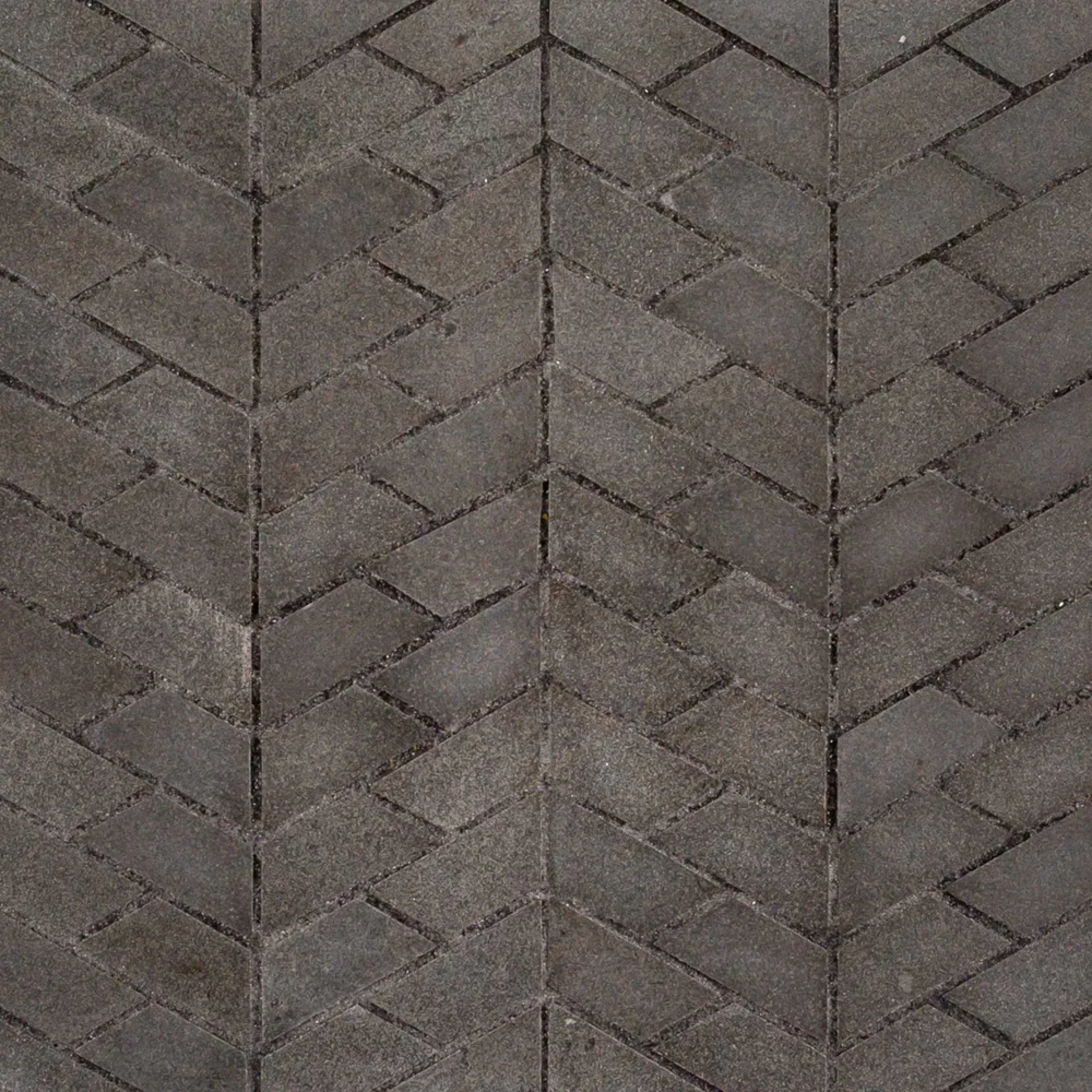 Rocket Mosaic in Basalt Grey Natural Stone