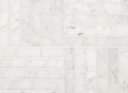 Royal Bloom Mosaic in White